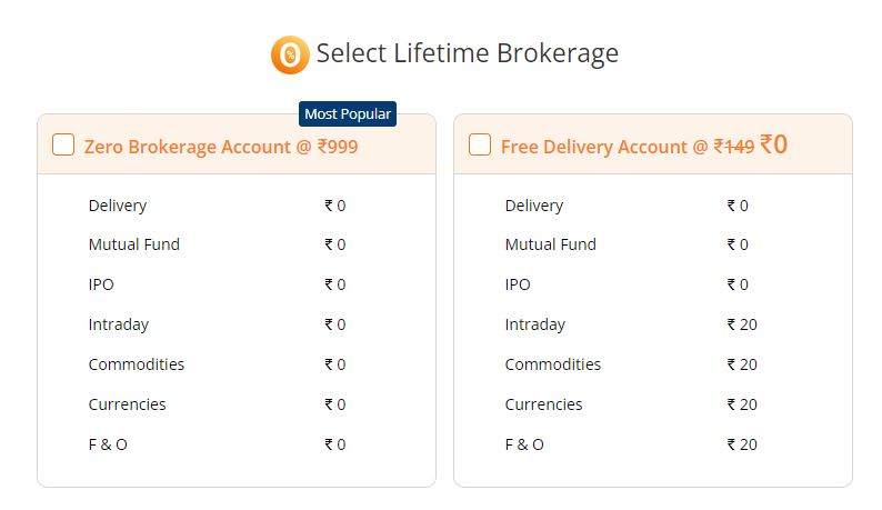 mStocks Brokerage Plans
